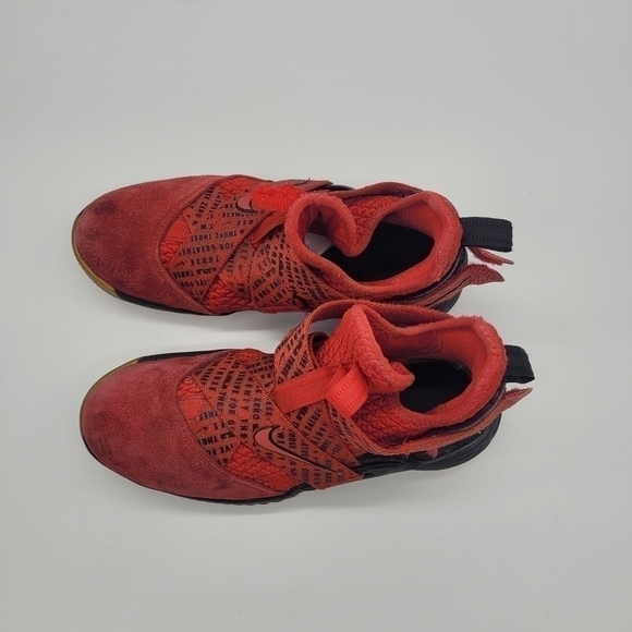 Nike LeBron Soldier XII Red/Black Kids Shoes 5 Youth 6.5 Women - Picture 7 of 13